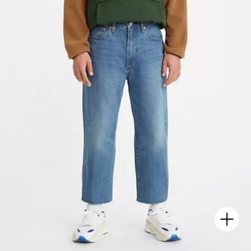 STAY LOOSE COTTONIZED HEMP CROPPED MEN'S JEANS